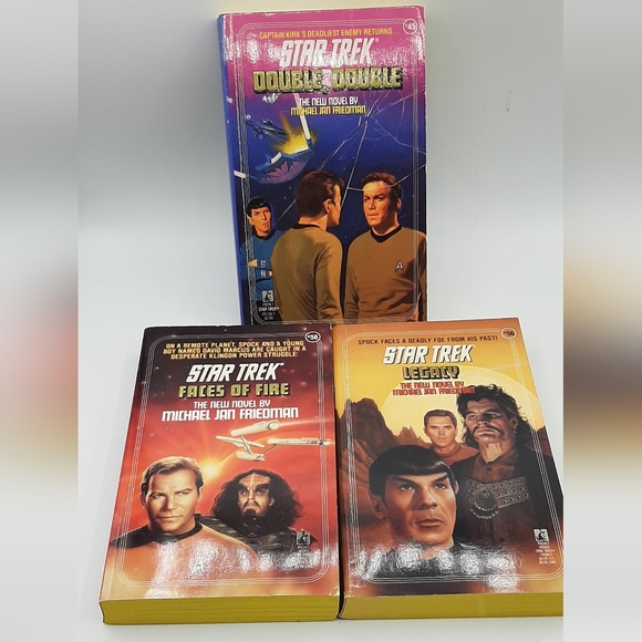 Star Trek Novels by Michael Jan Friedman #45 #56 and #58 Pocket Paperback 1980's - Picture 2 of 6